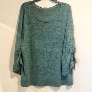 Concepts New York Longsleeve Glitter Top Sz 2X